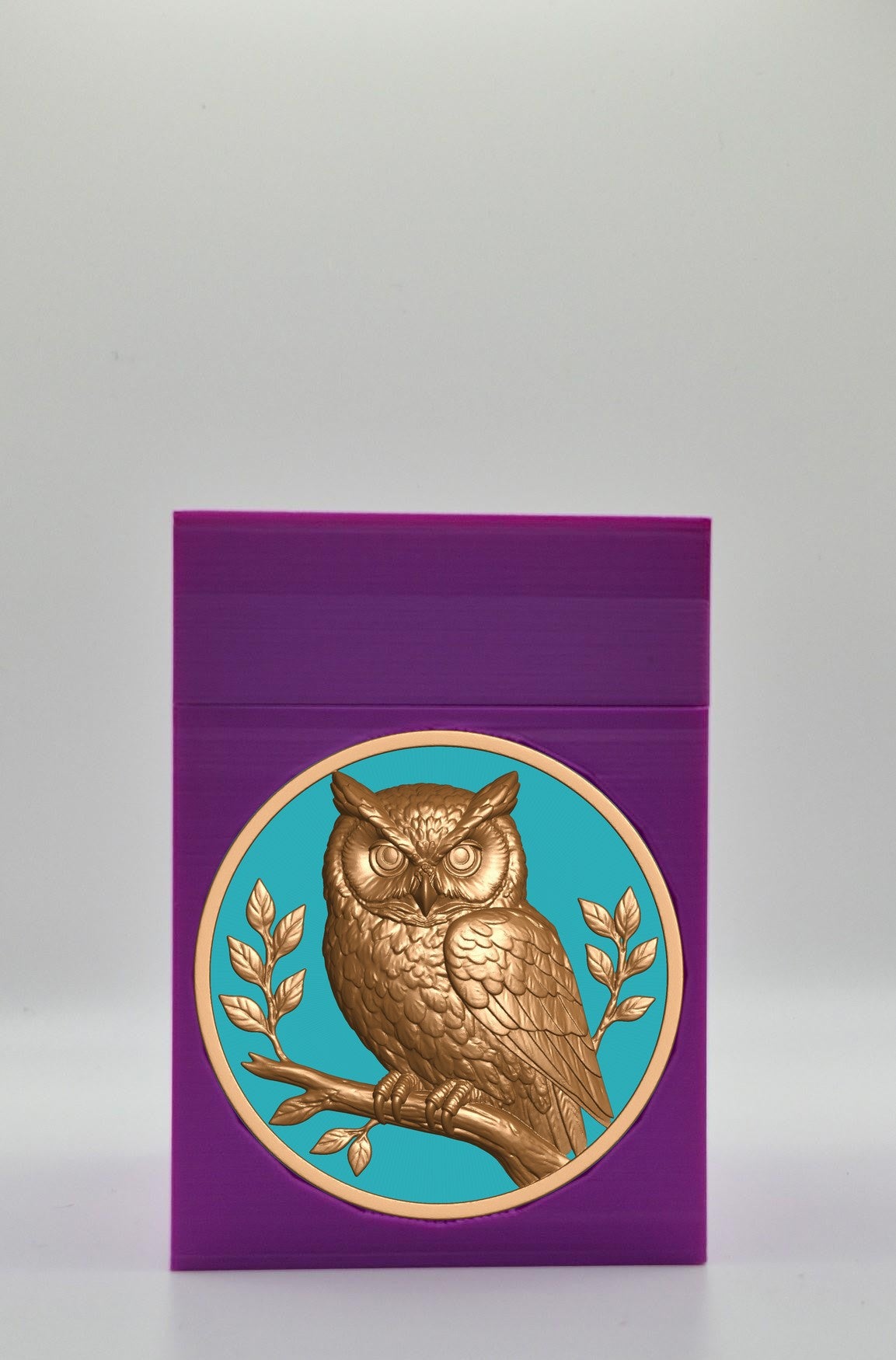 Owl Card Box — Purple