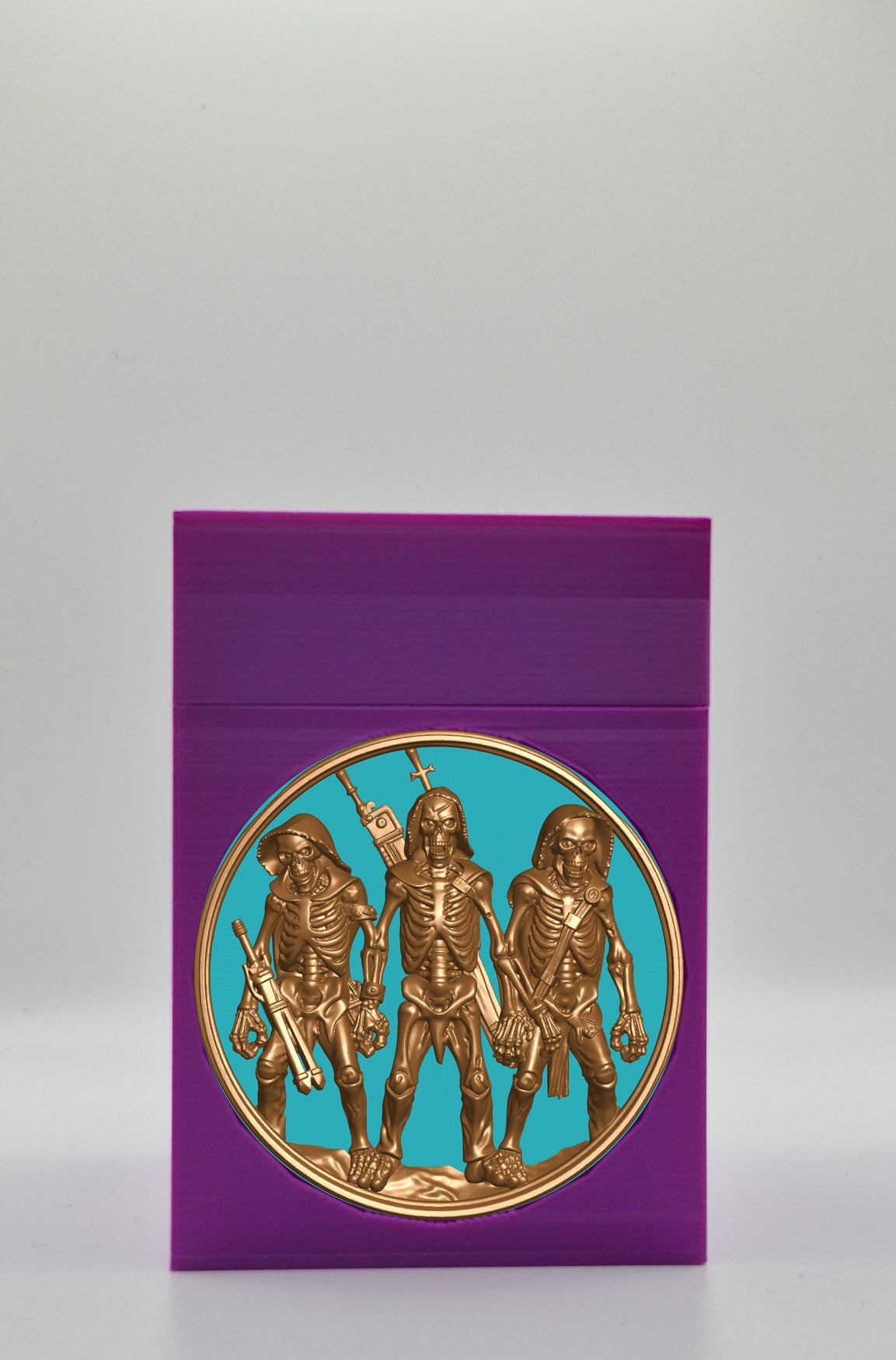 Skeleton Army Card Box — Purple