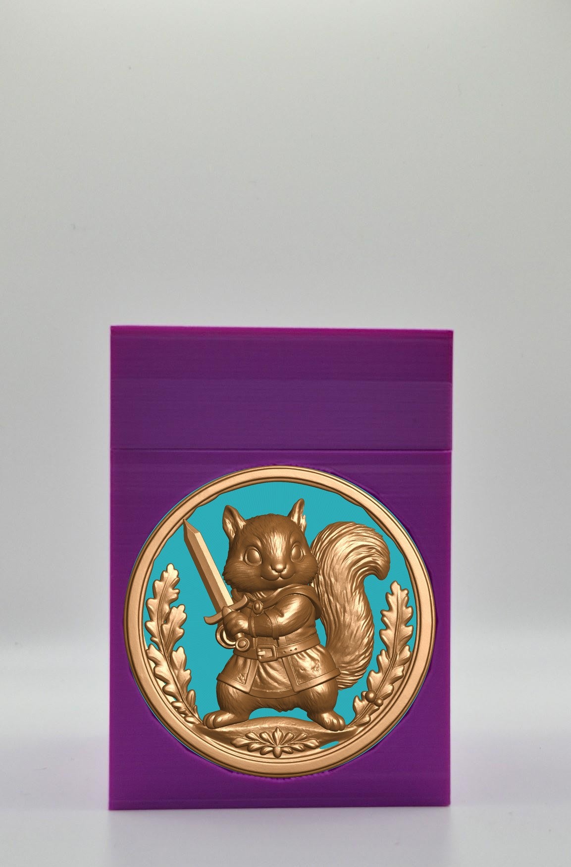 Squirrel Card Box — Purple