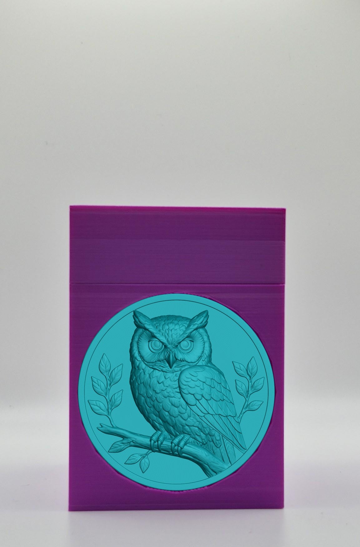 Owl Card Box — Purple
