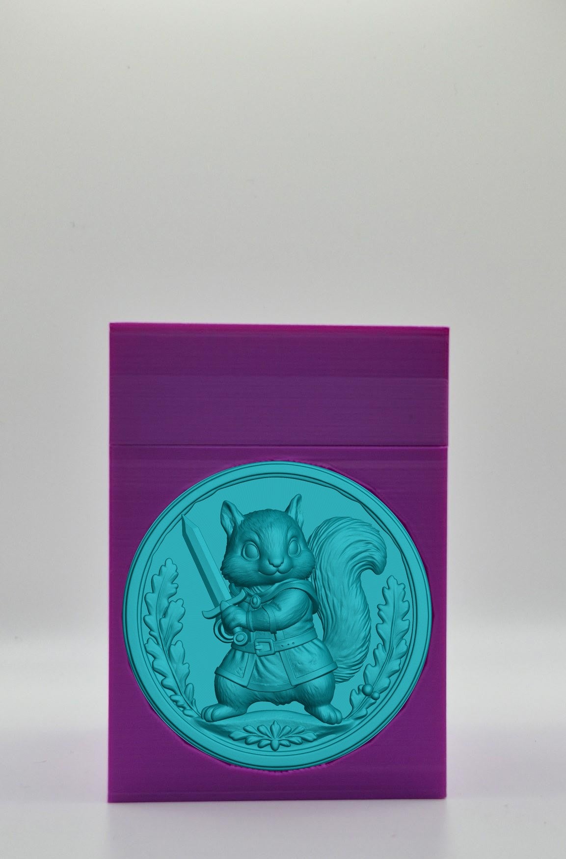 Squirrel Card Box — Purple