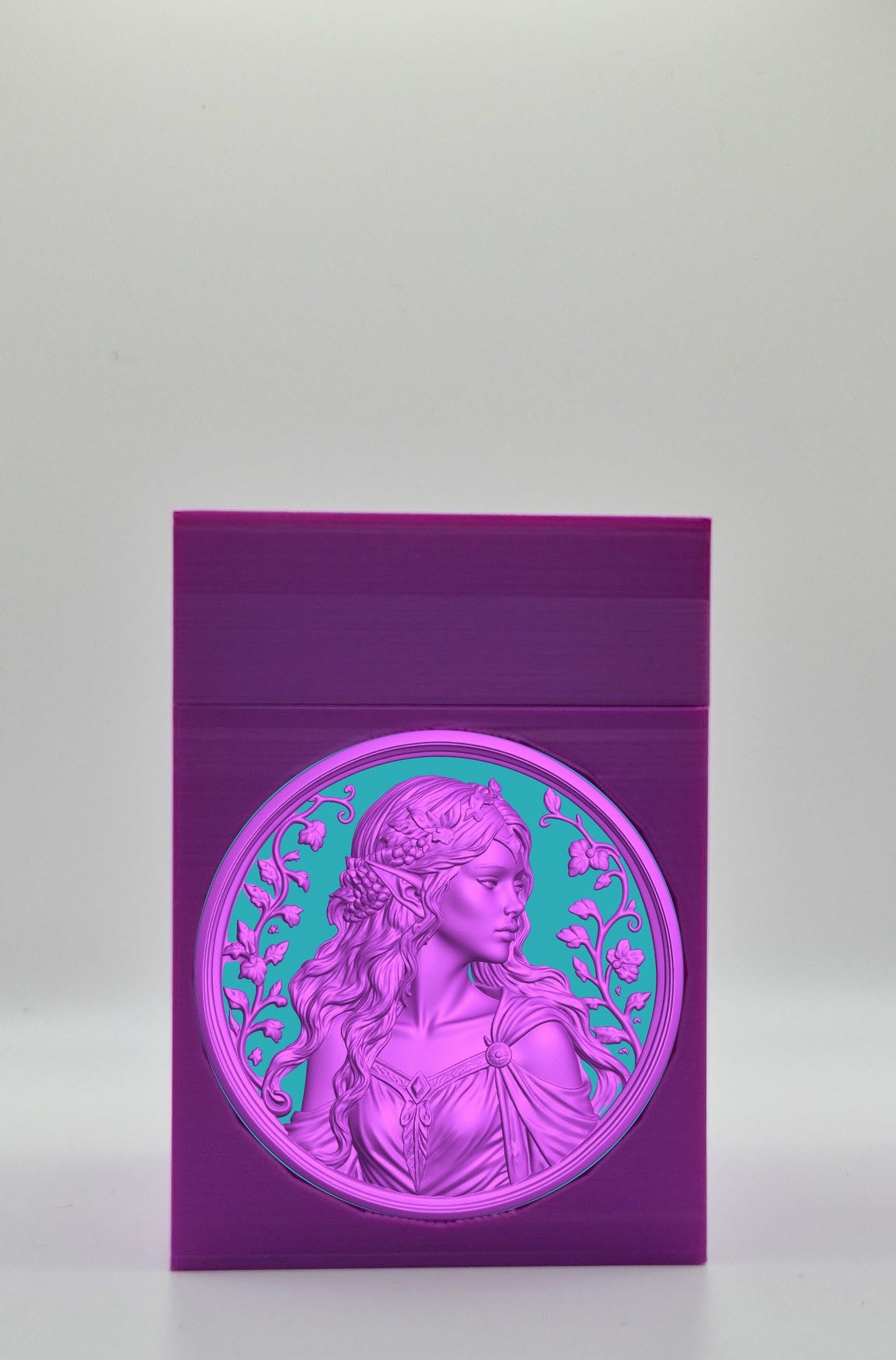 Elf Maiden Card Box — Purple