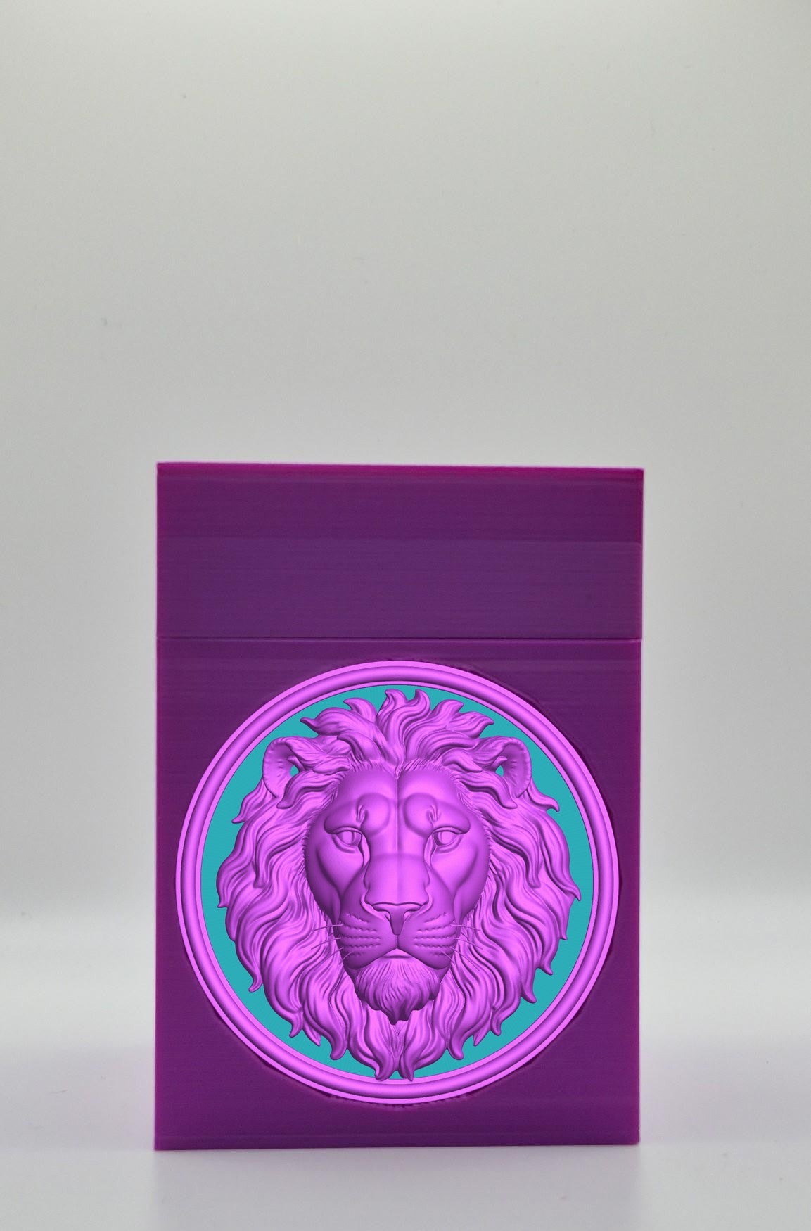 Lion Card Box — Purple