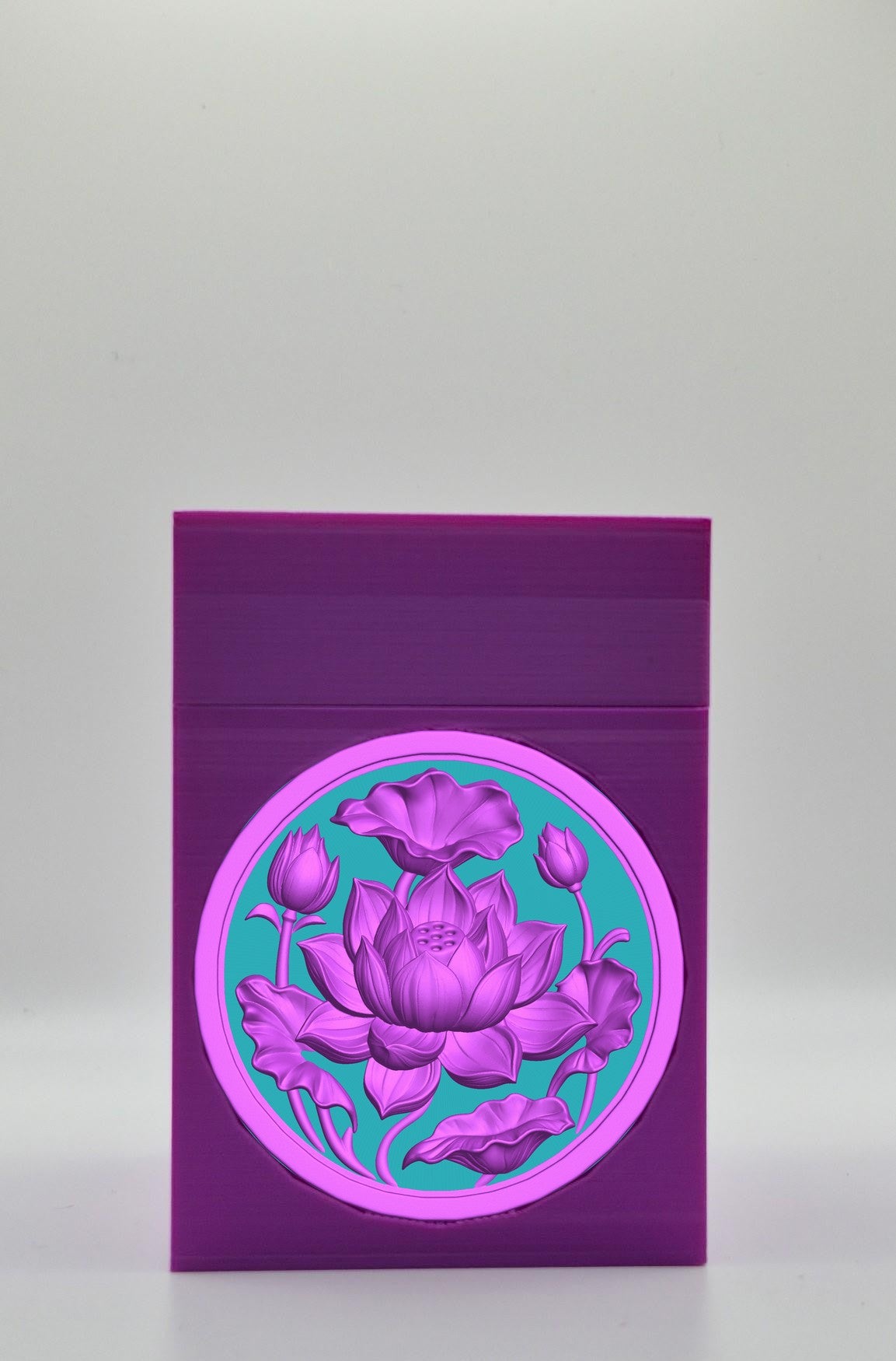 Lotus Card Box — Purple