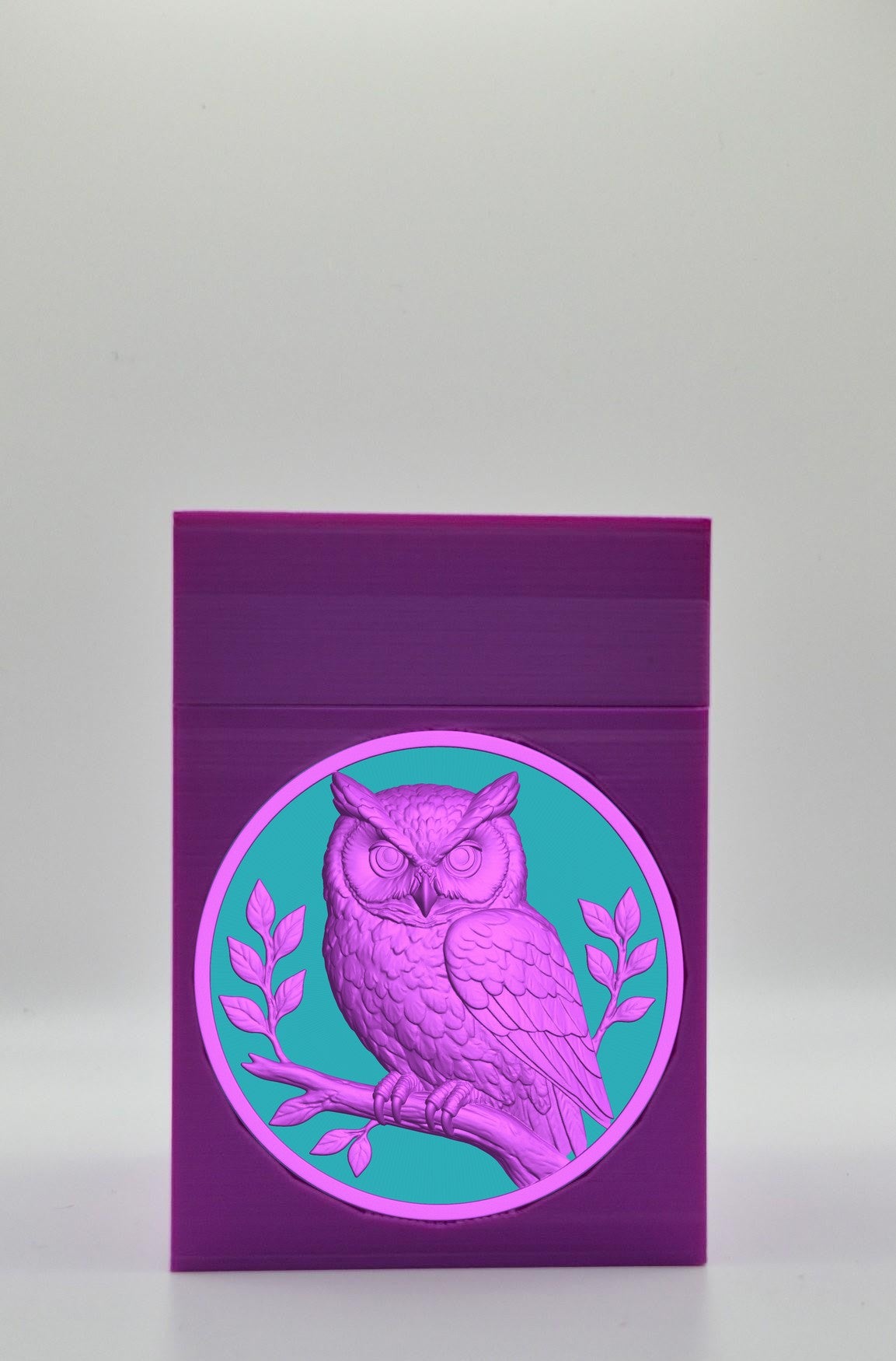 Owl Card Box — Purple