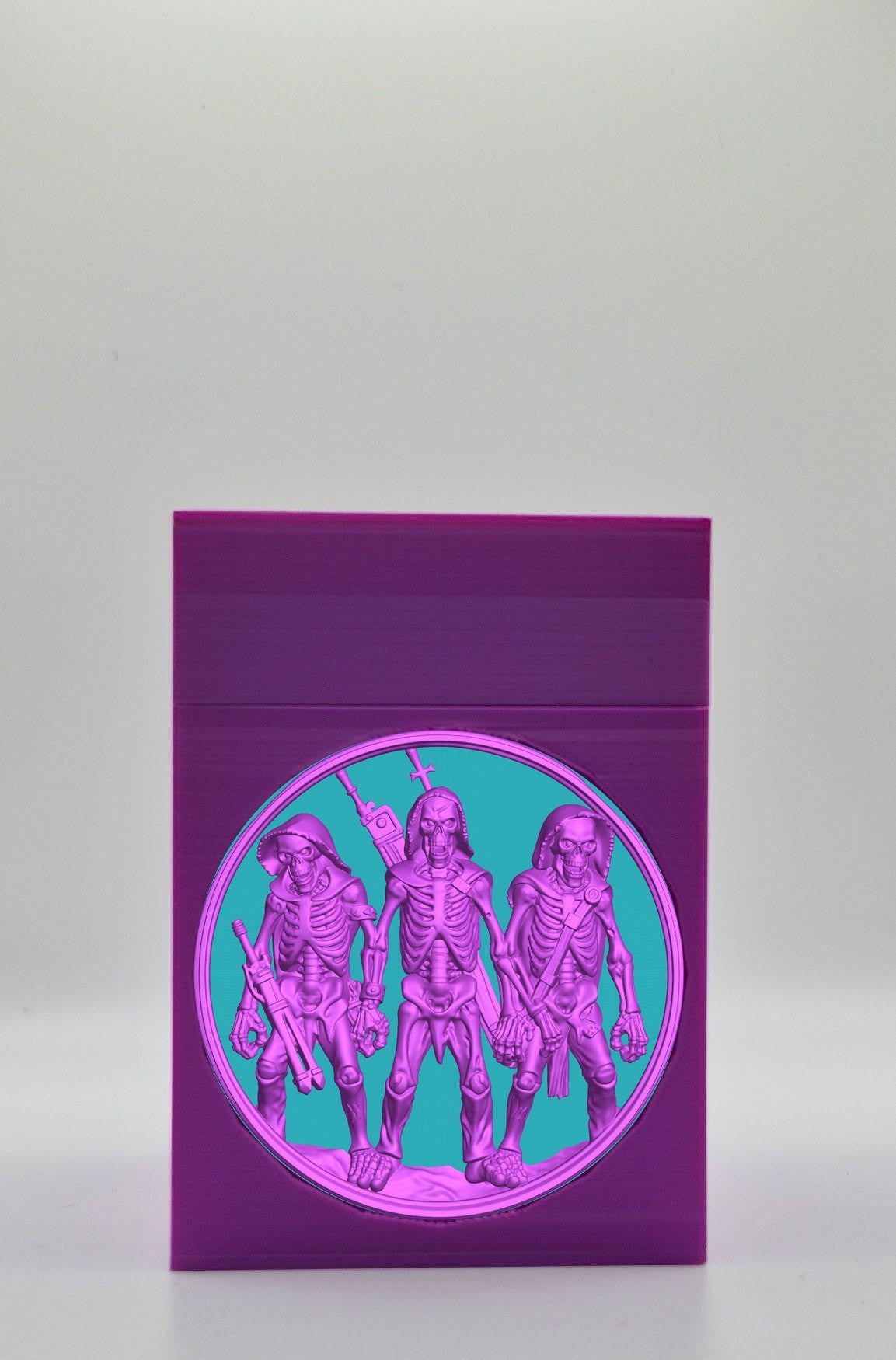 Skeleton Army Card Box — Purple