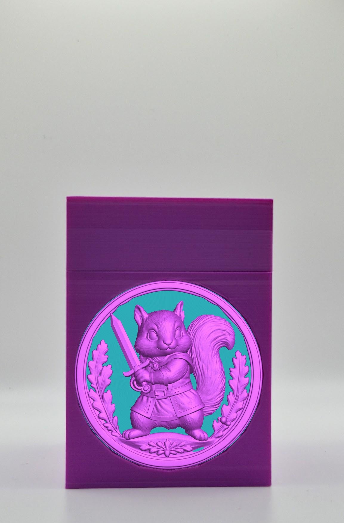Squirrel Card Box — Purple
