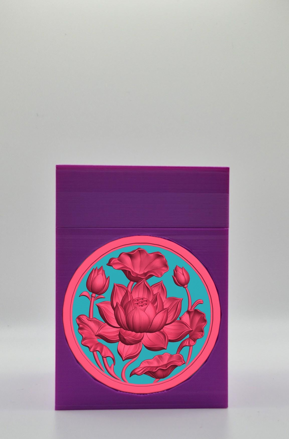 Lotus Card Box — Purple