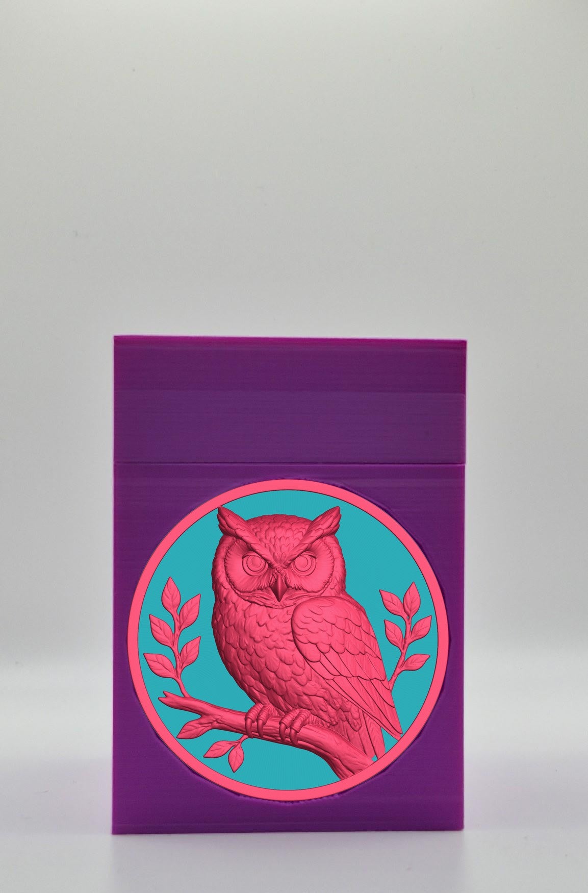Owl Card Box — Purple