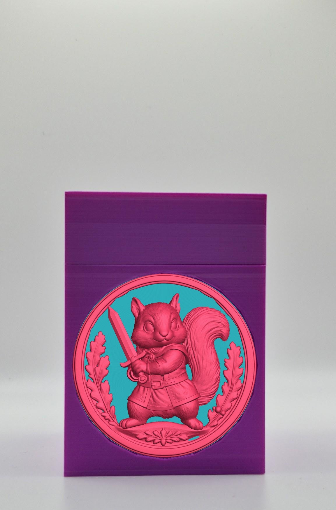 Squirrel Card Box — Purple