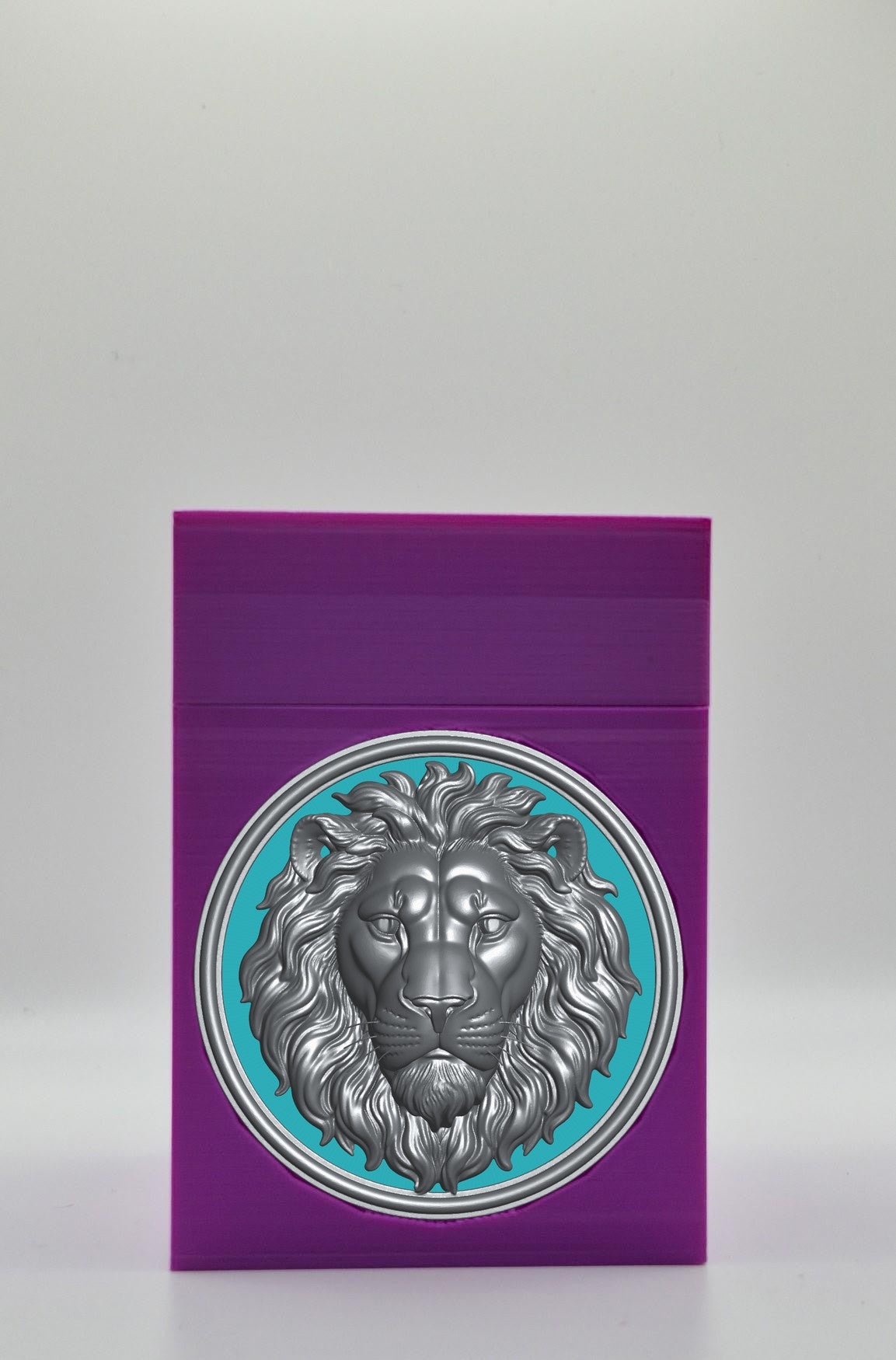 Lion Card Box — Purple