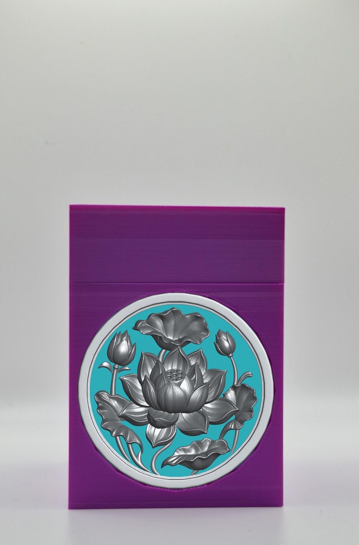 Lotus Card Box — Purple