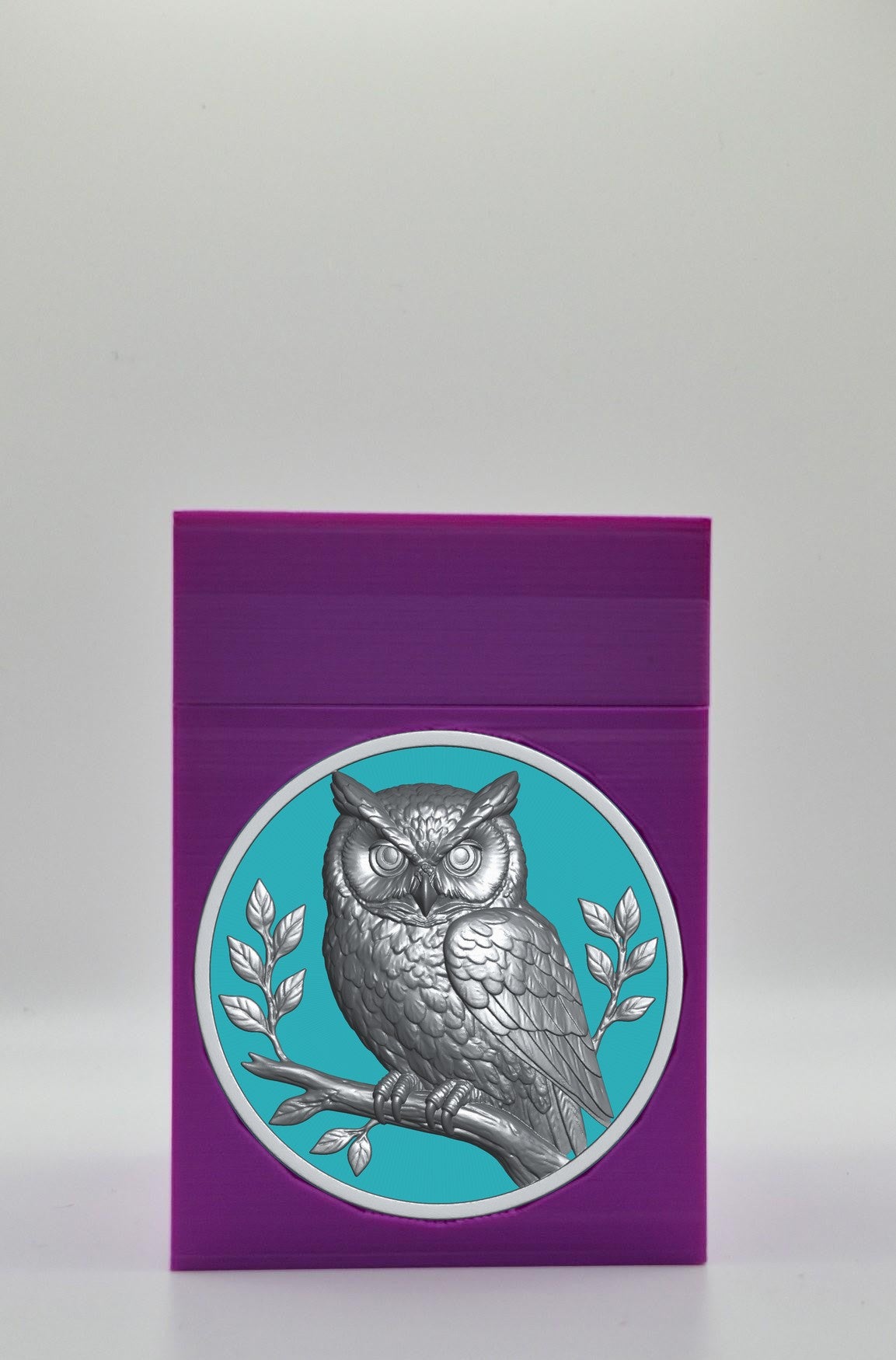 Owl Card Box — Purple