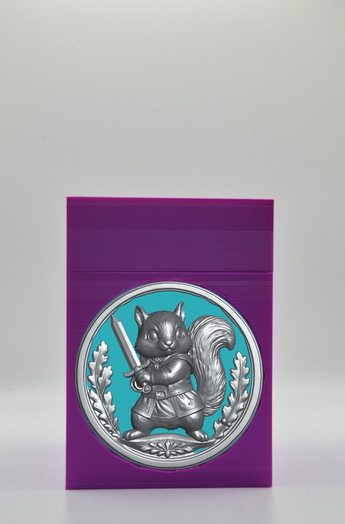 Squirrel Card Box — Purple