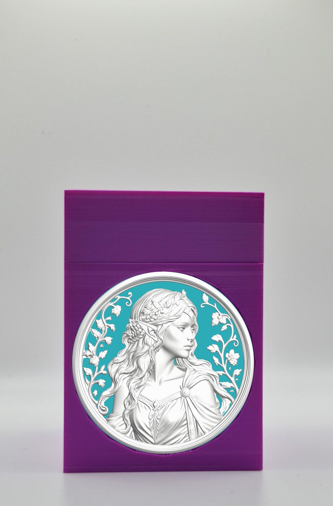 Elf Maiden Card Box — Purple