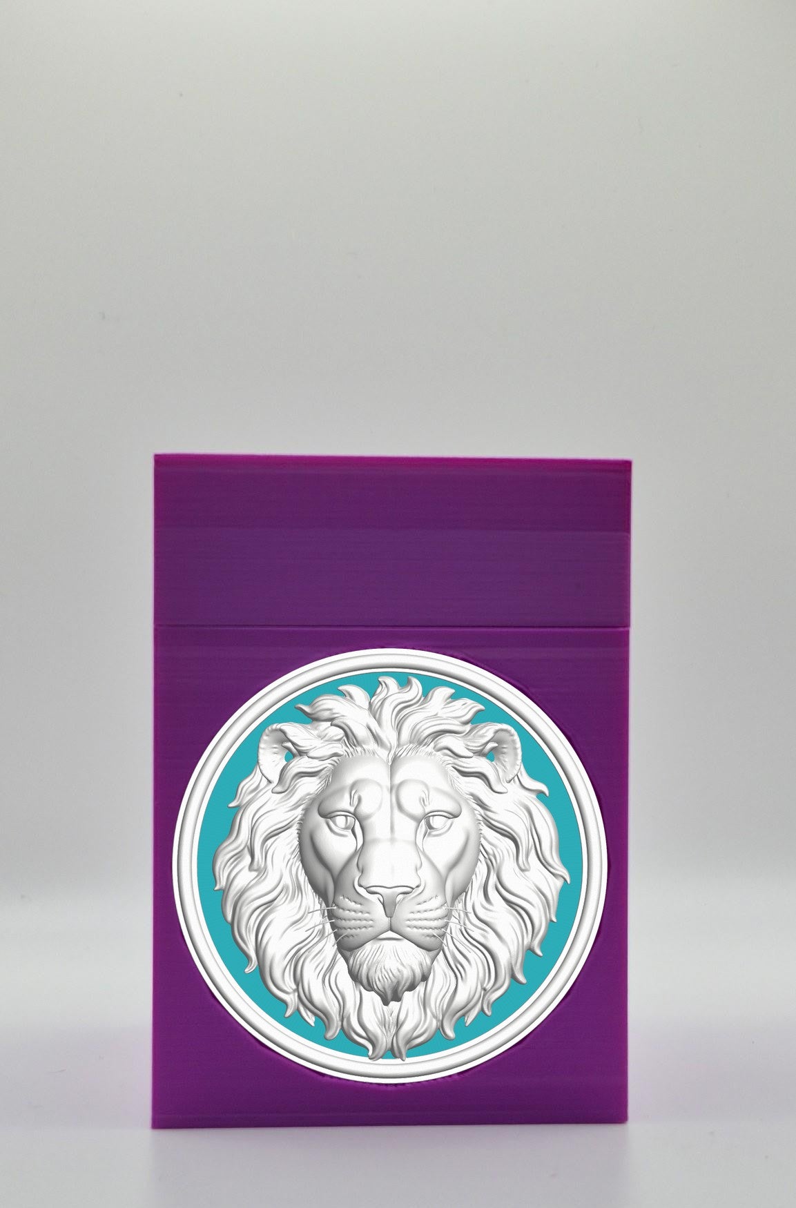 Lion Card Box — Purple