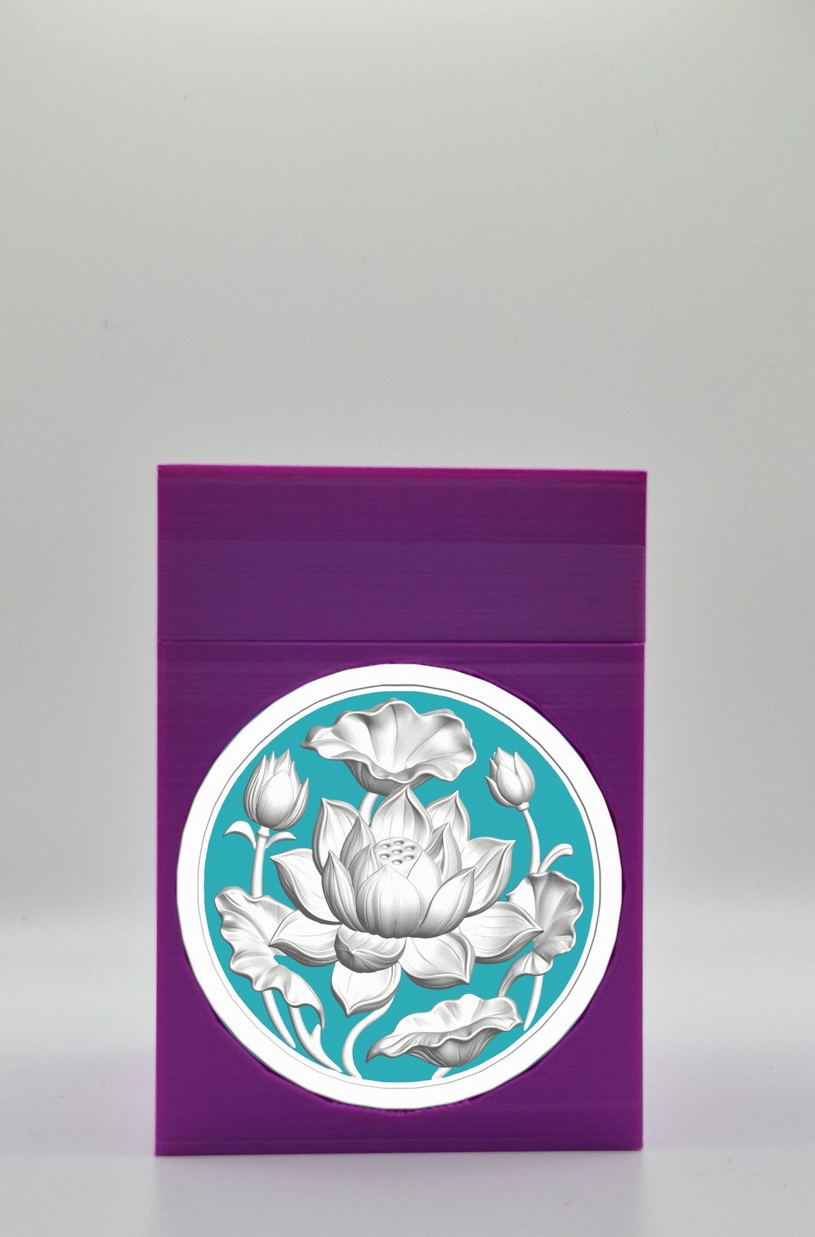 Lotus Card Box — Purple