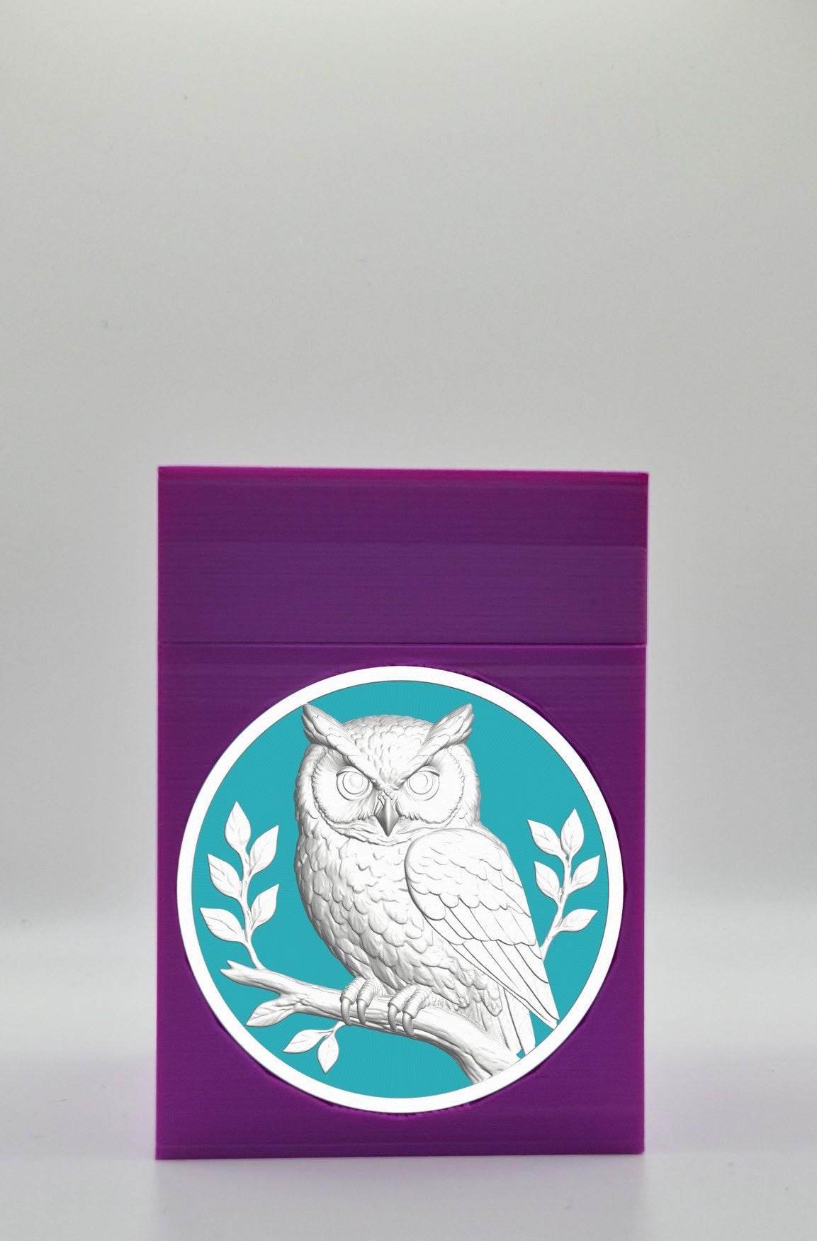Owl Card Box — Purple