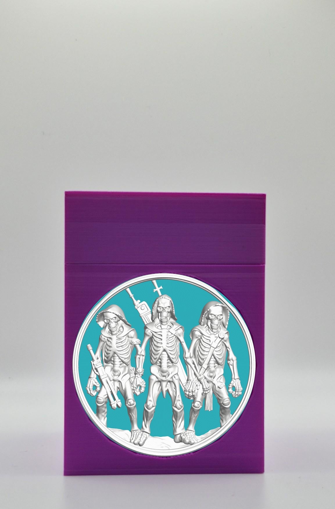 Skeleton Army Card Box — Purple