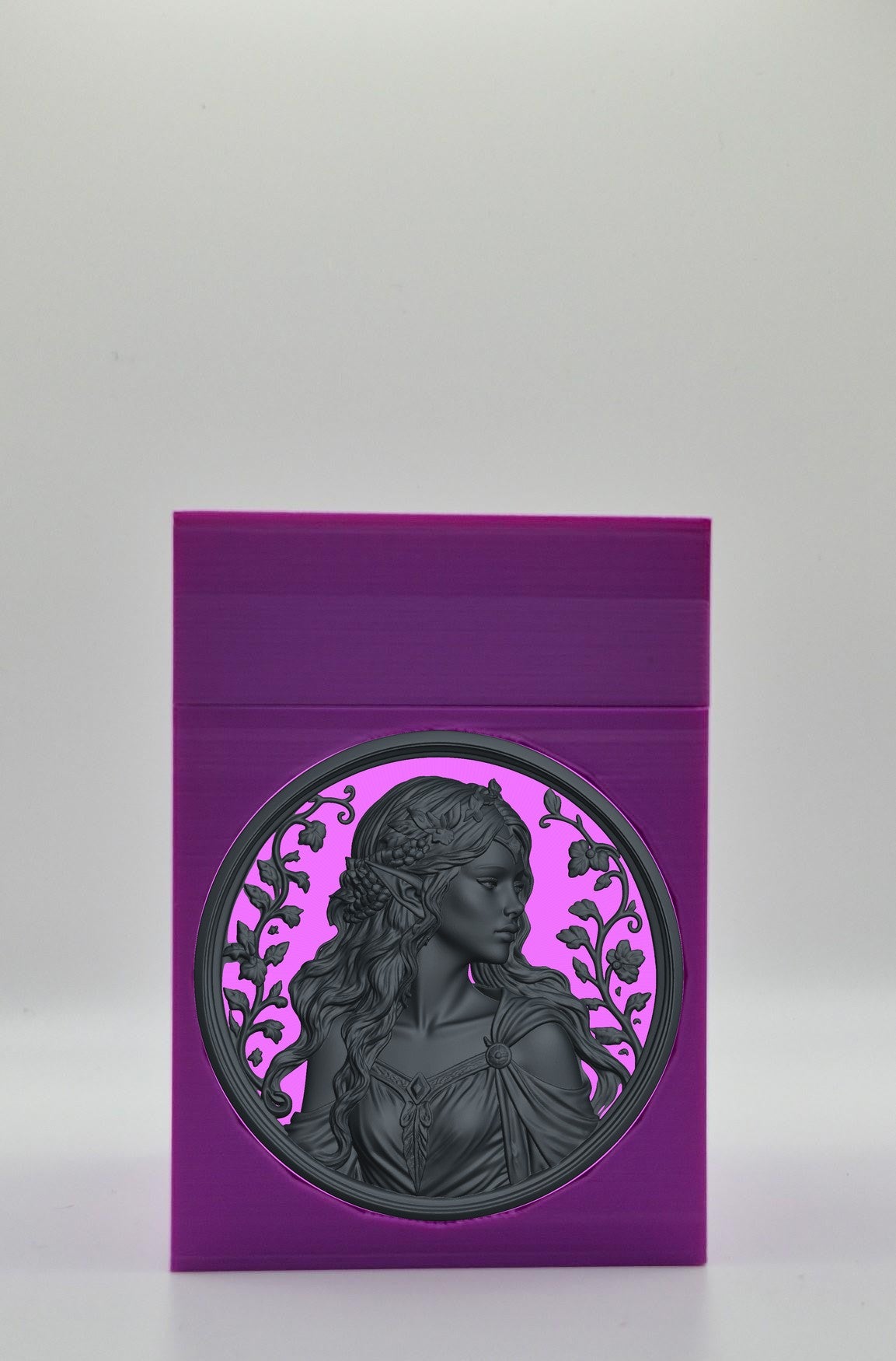 Elf Maiden Card Box — Purple
