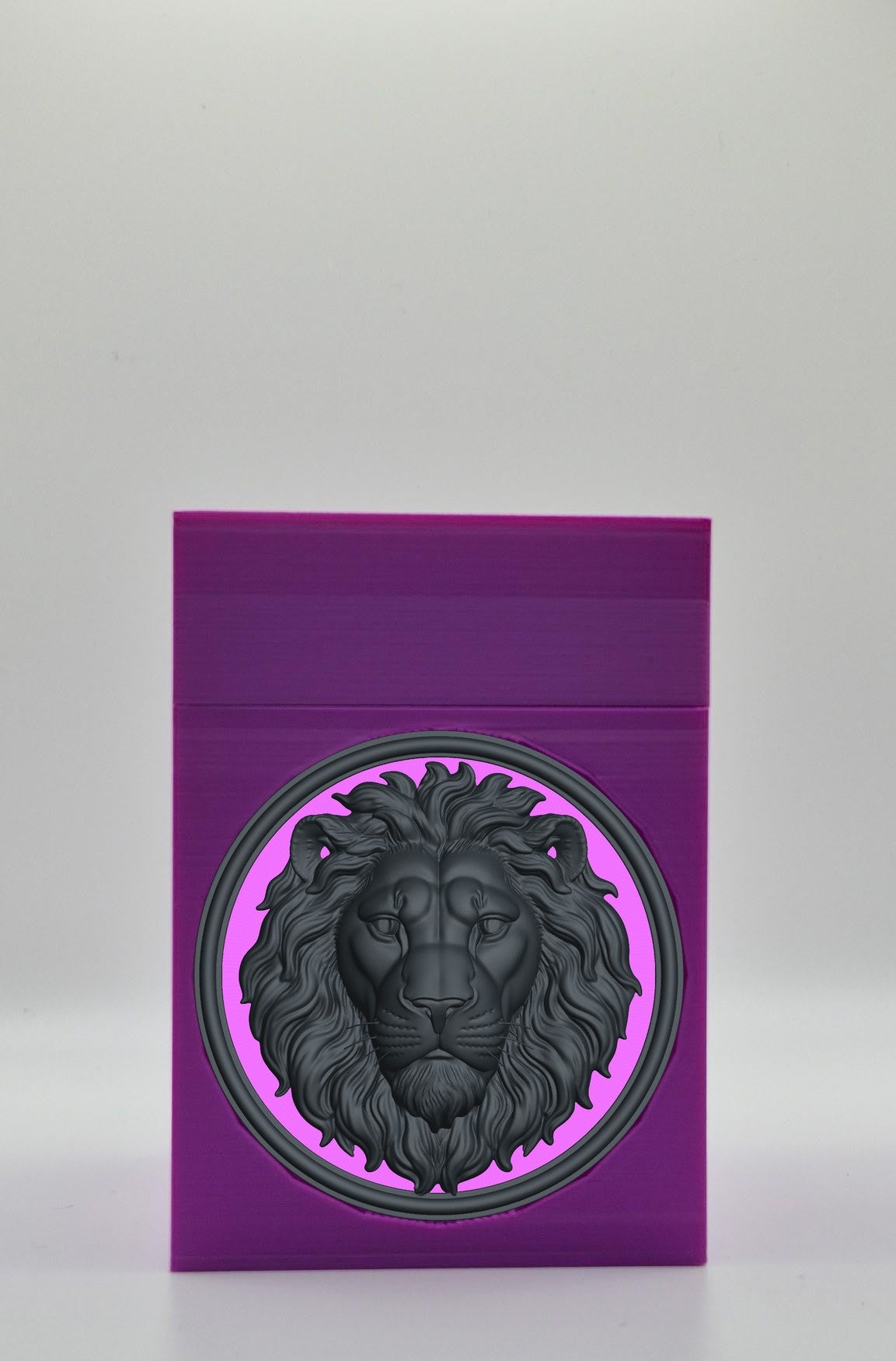Lion Card Box — Purple