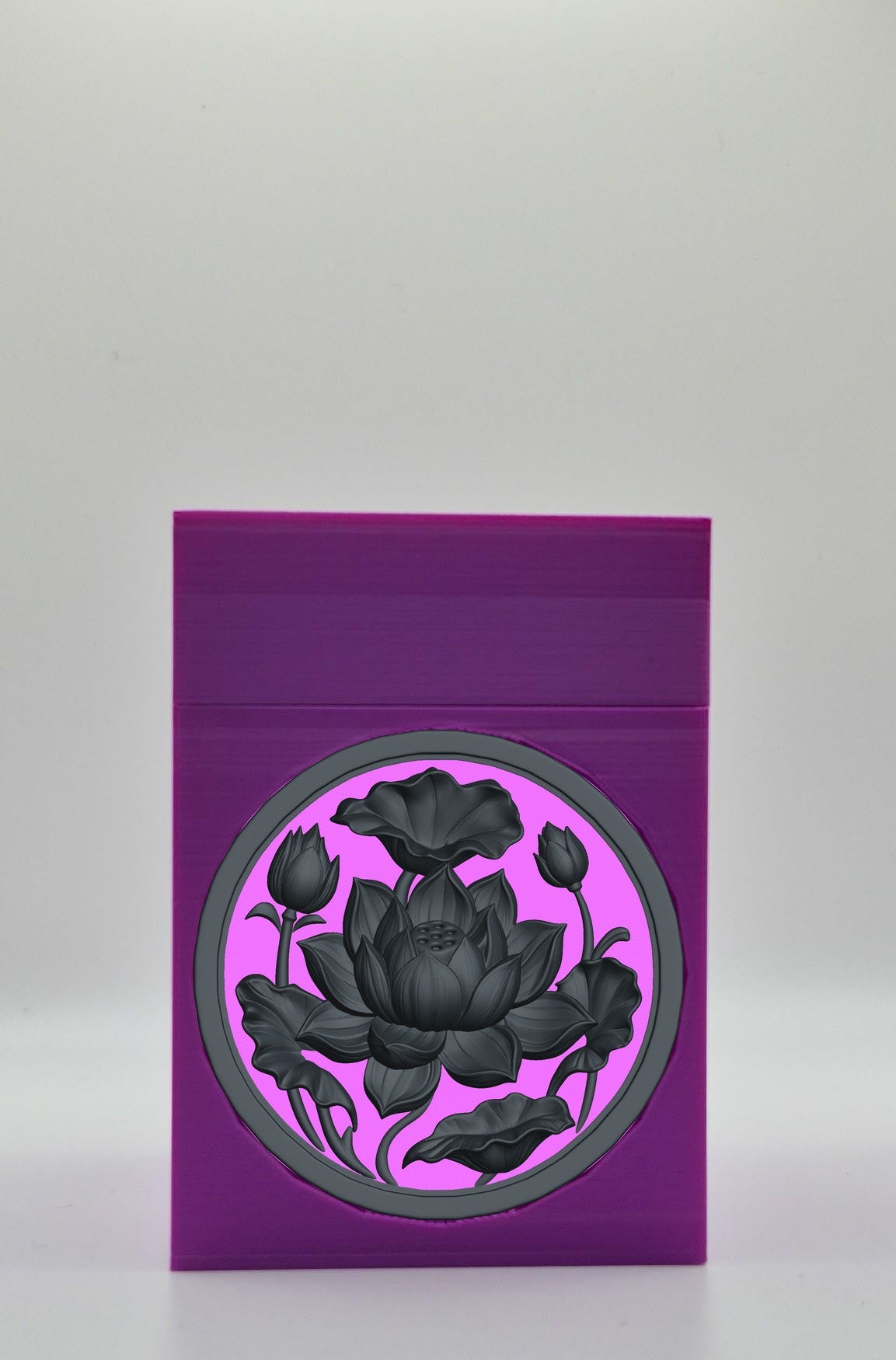 Lotus Card Box — Purple