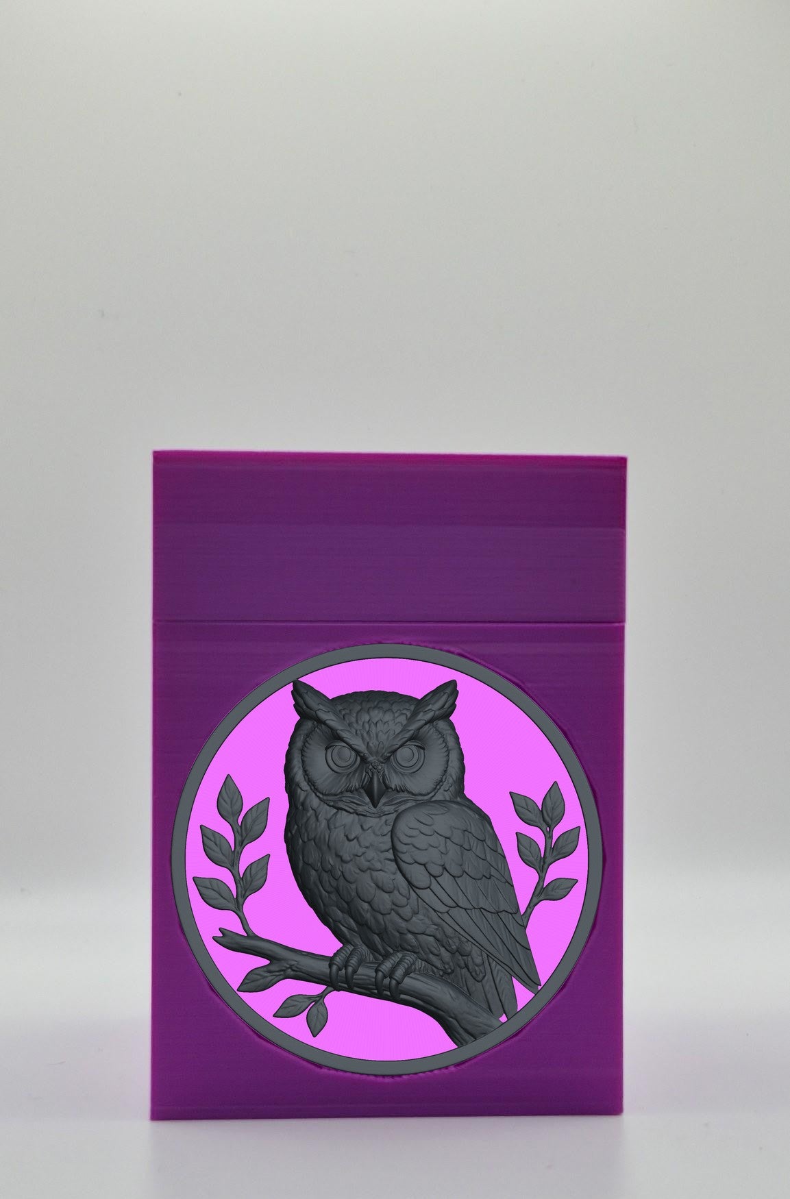 Owl Card Box — Purple