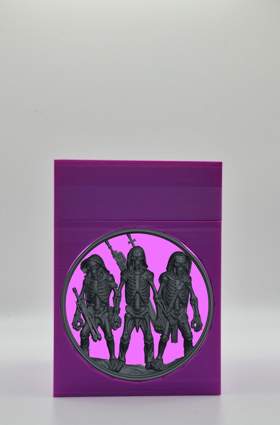 Skeleton Army Card Box — Purple