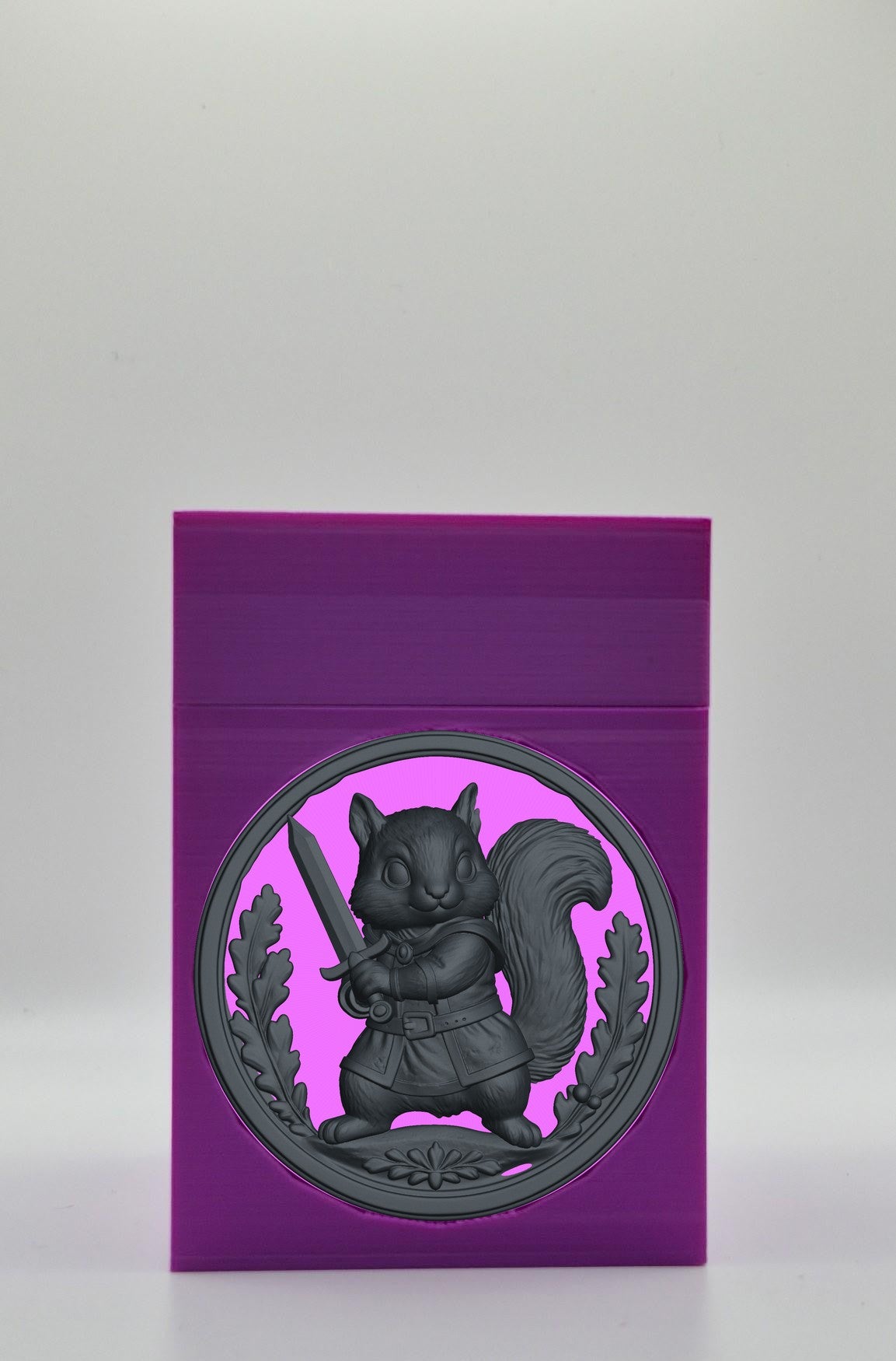 Squirrel Card Box — Purple