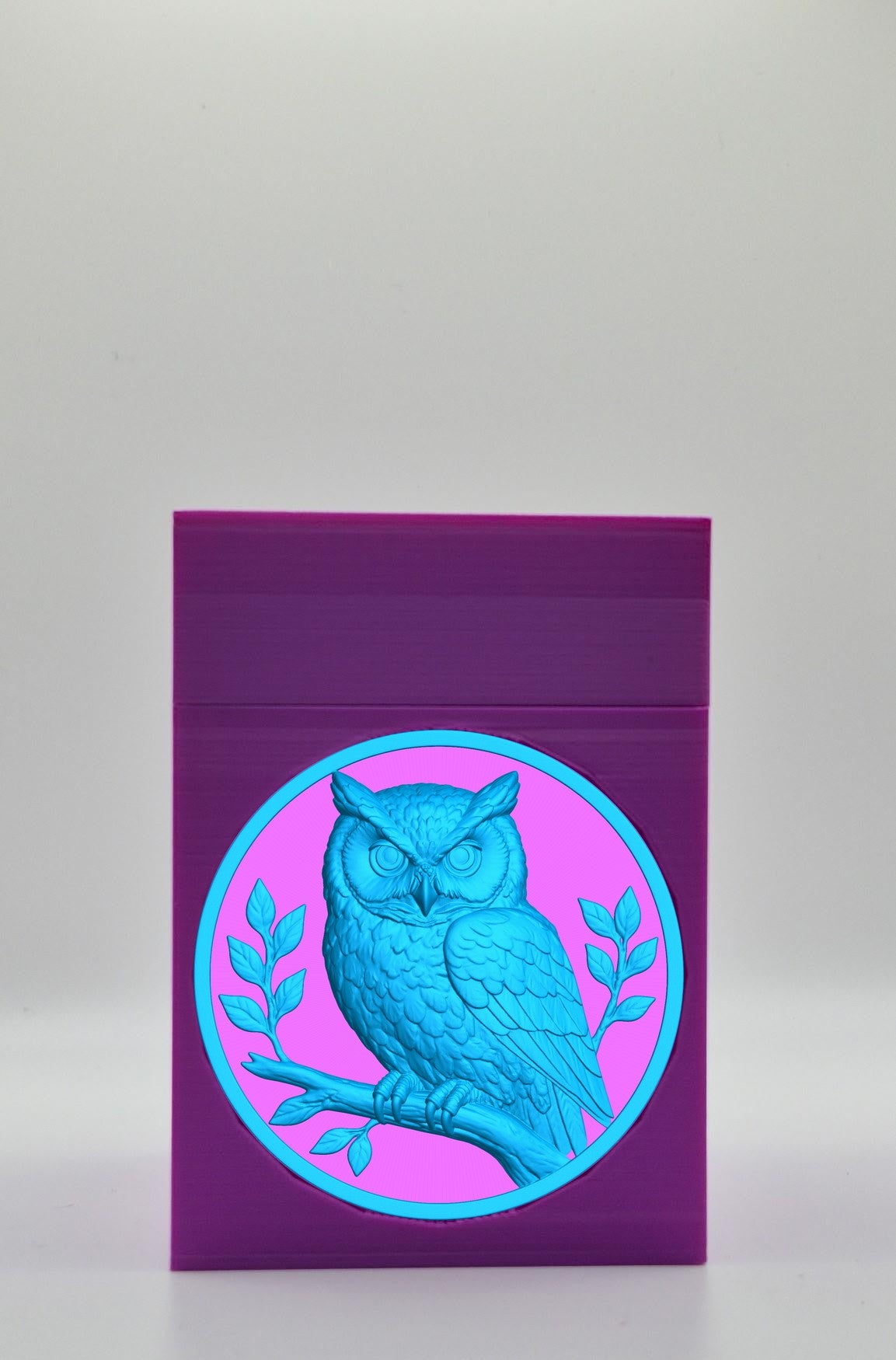 Owl Card Box — Purple