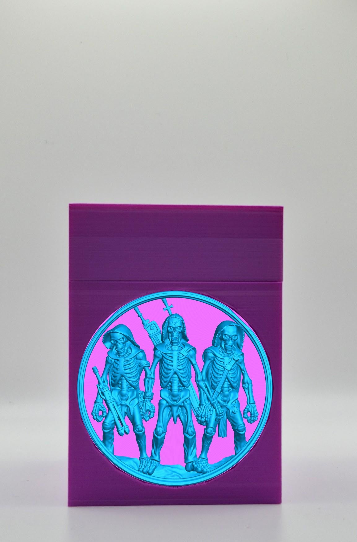 Skeleton Army Card Box — Purple