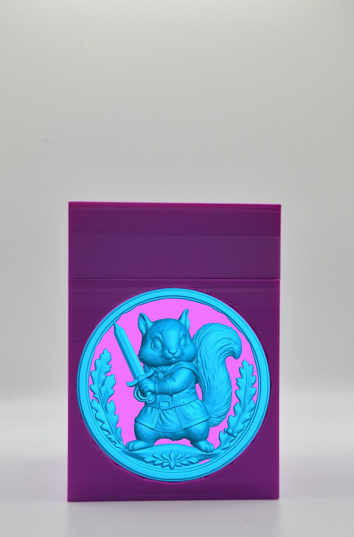 Squirrel Card Box — Purple