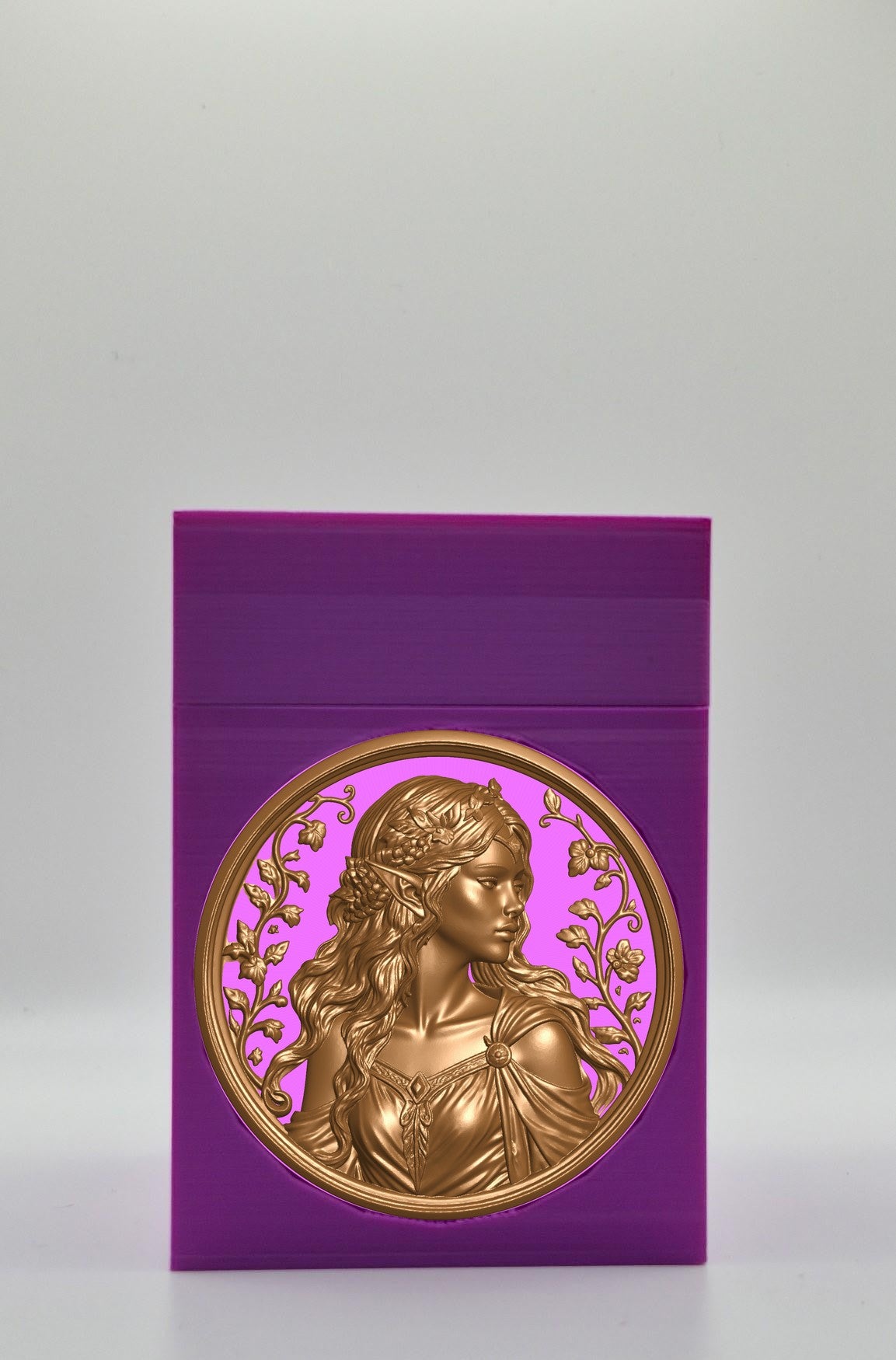 Elf Maiden Card Box — Purple