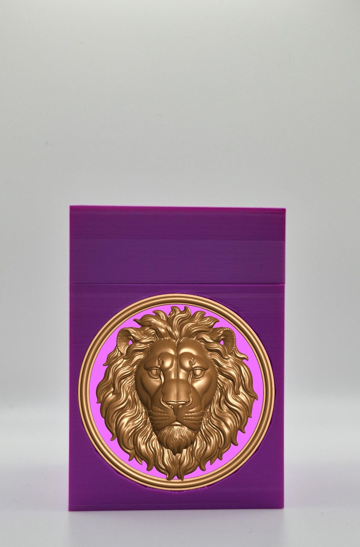Lion Card Box — Purple
