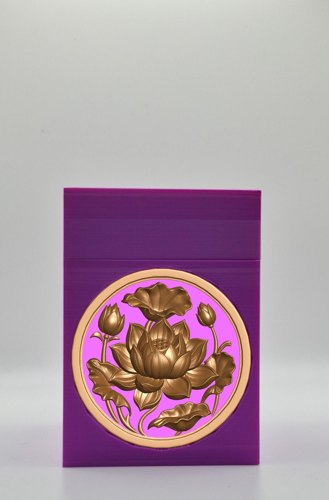 Lotus Card Box — Purple