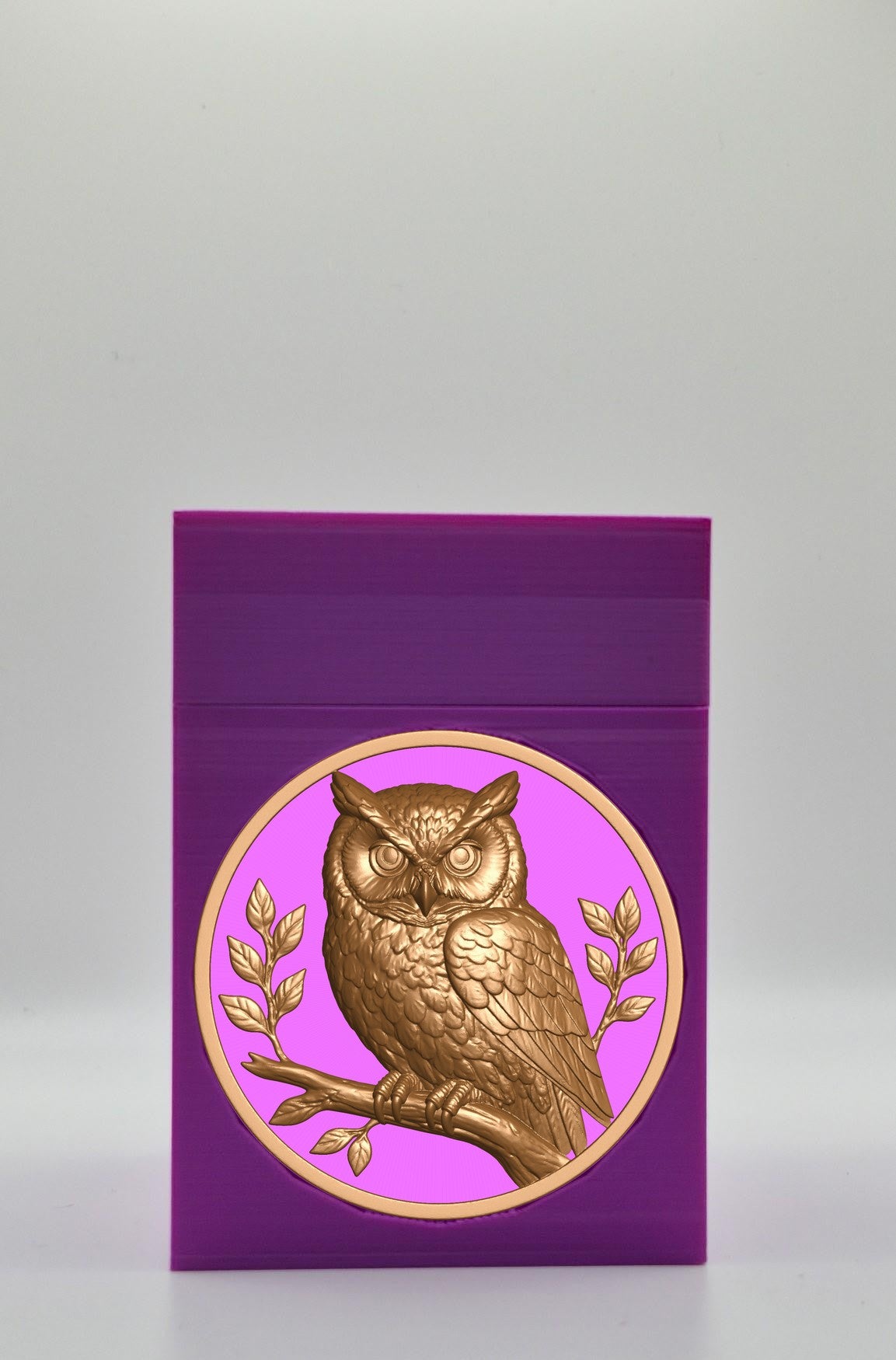 Owl Card Box — Purple