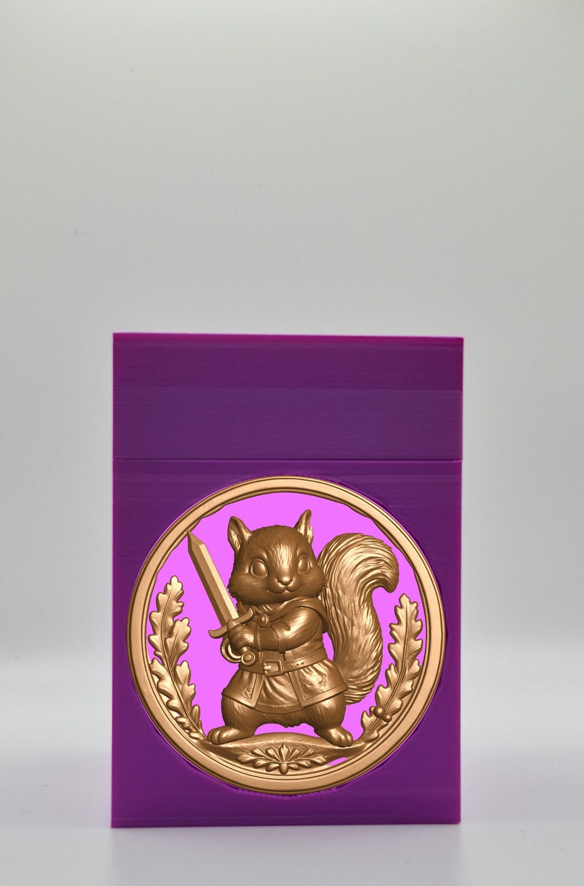 Squirrel Card Box — Purple