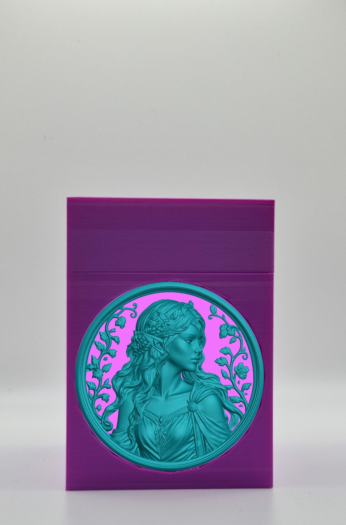 Elf Maiden Card Box — Purple