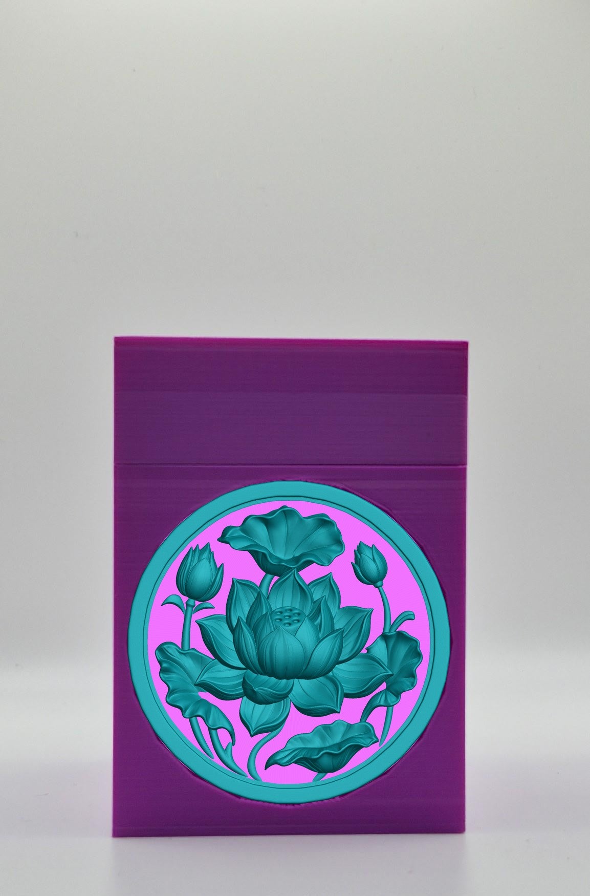 Lotus Card Box — Purple