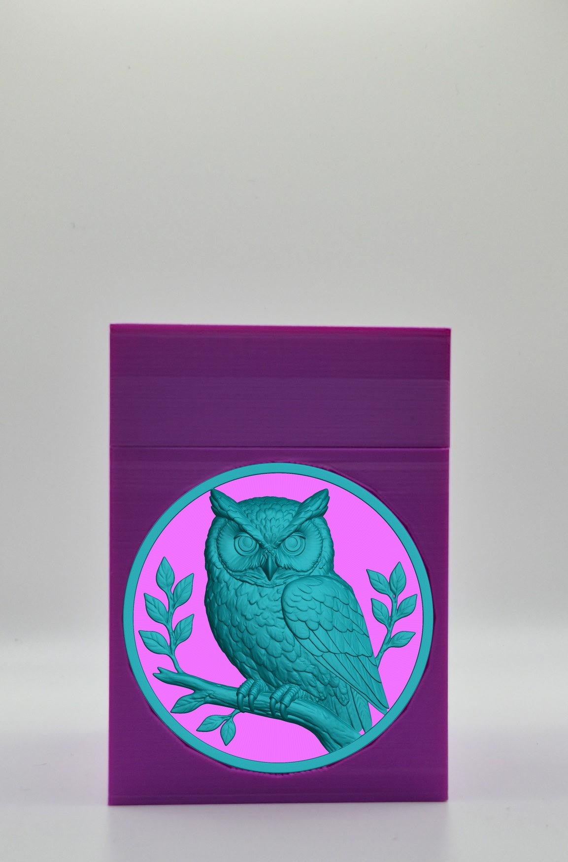 Owl Card Box — Purple