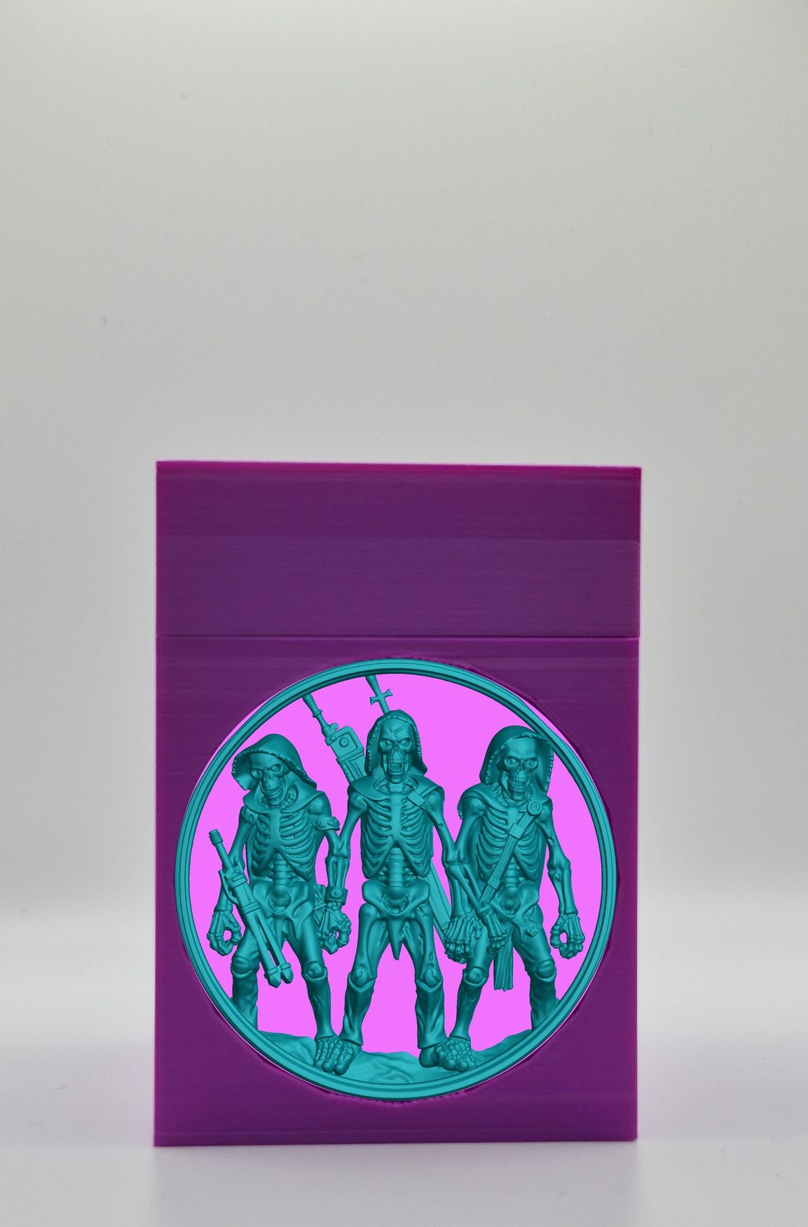 Skeleton Army Card Box — Purple