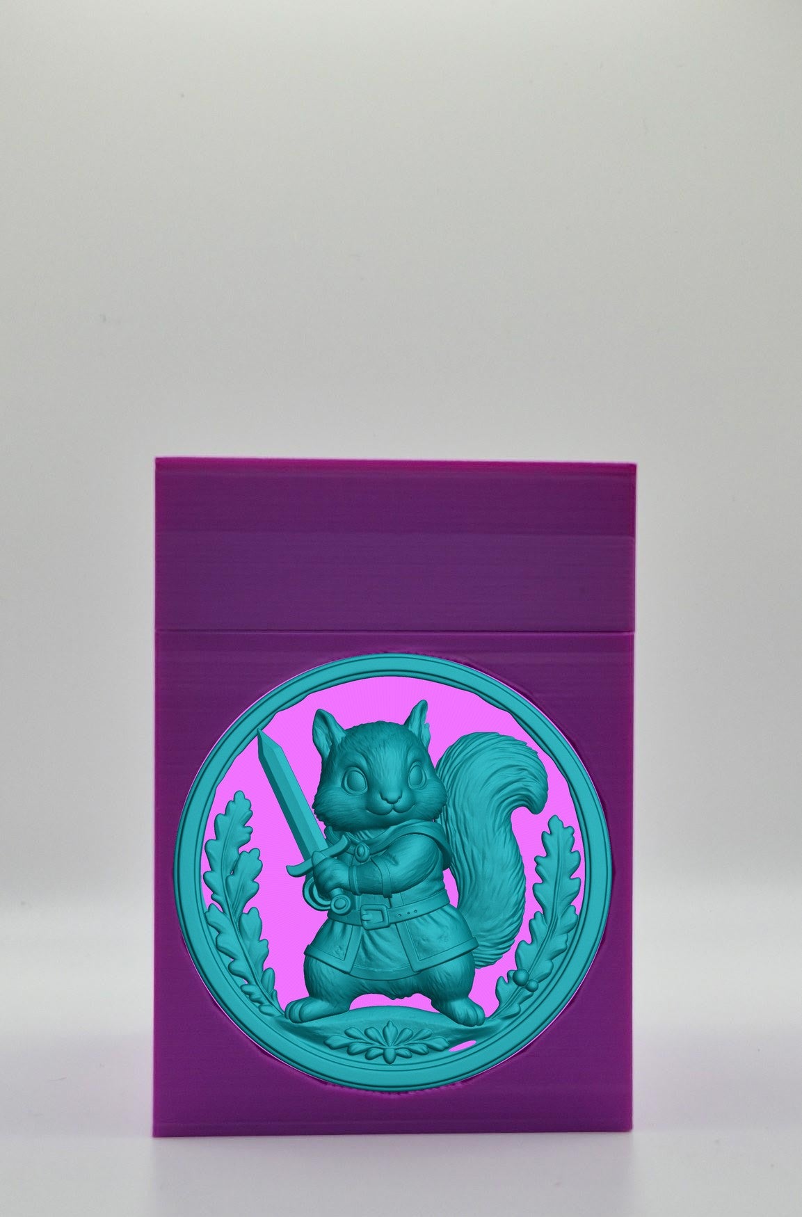 Squirrel Card Box — Purple