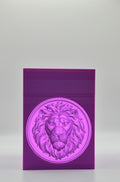 Lion Card Box — Purple