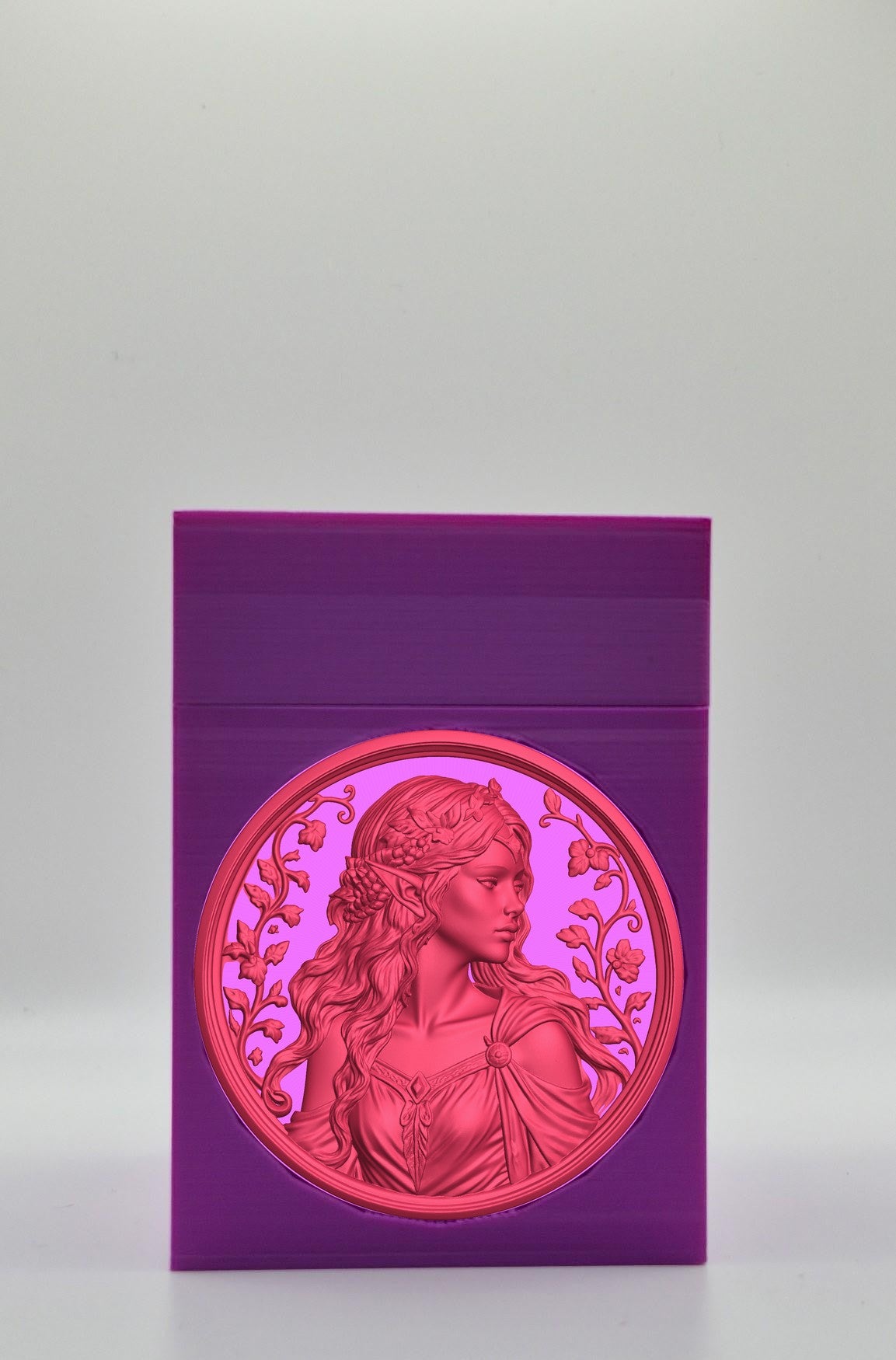 Elf Maiden Card Box — Purple