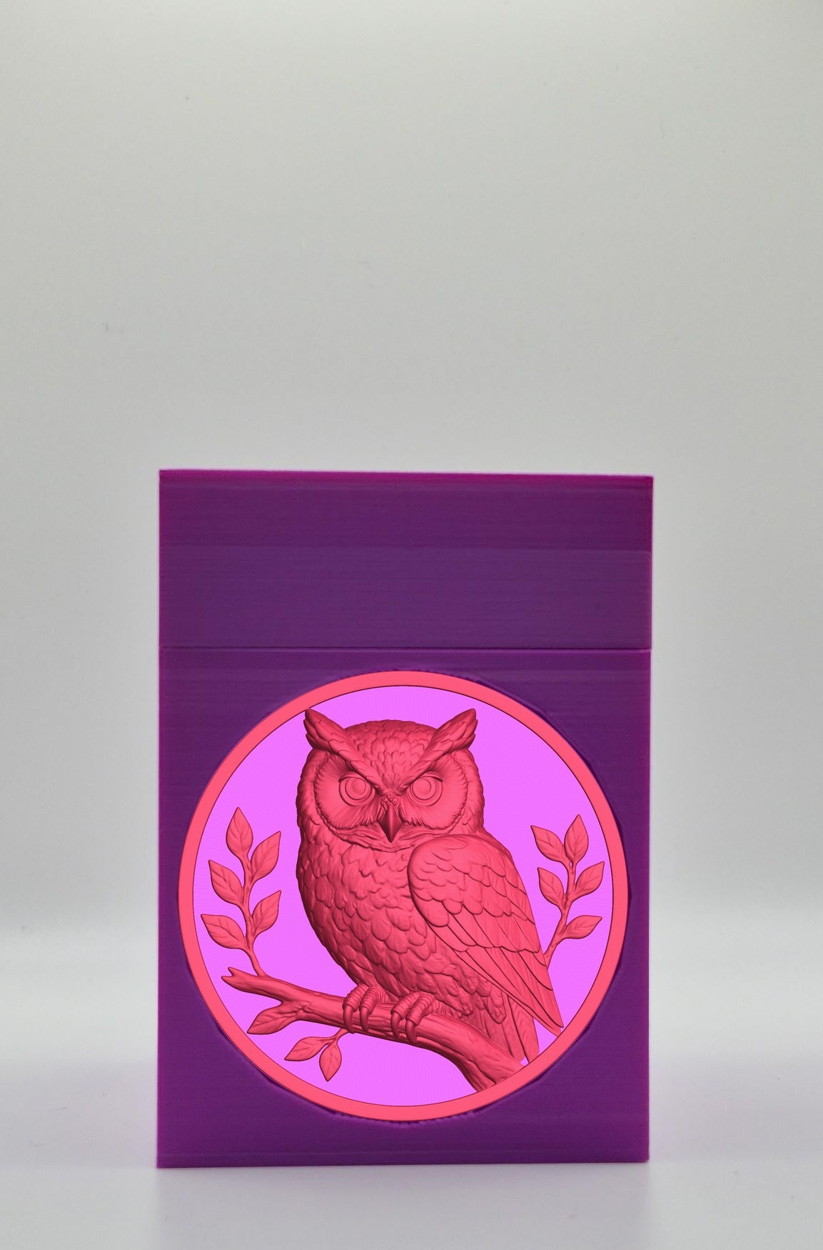 Owl Card Box — Purple