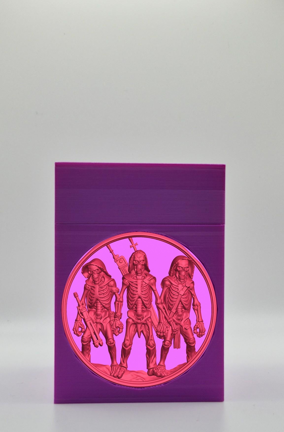 Skeleton Army Card Box — Purple