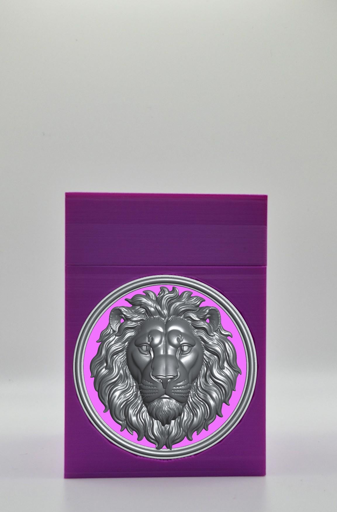 Lion Card Box — Purple