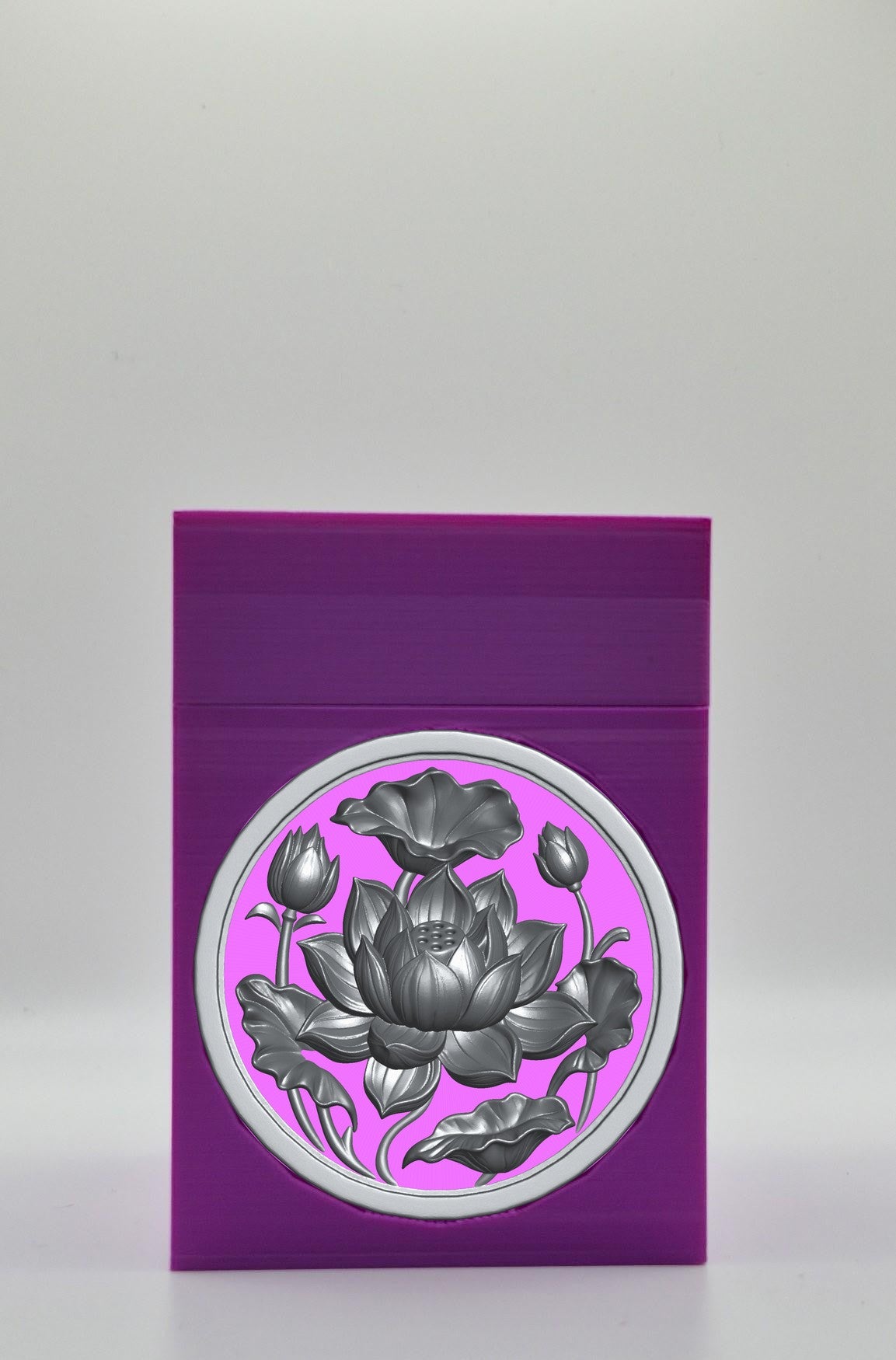 Lotus Card Box — Purple