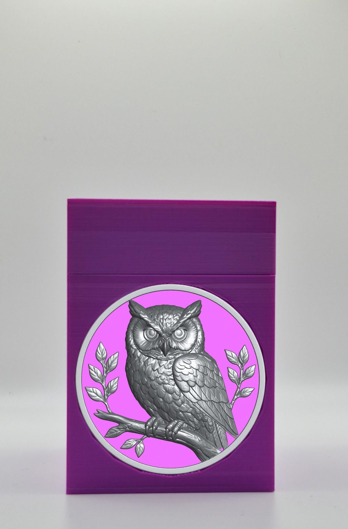 Owl Card Box — Purple