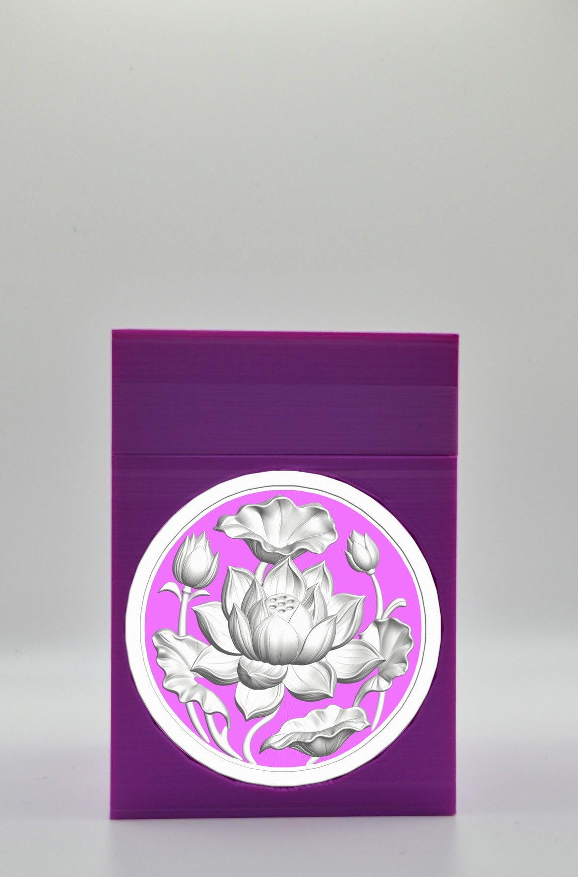 Lotus Card Box — Purple